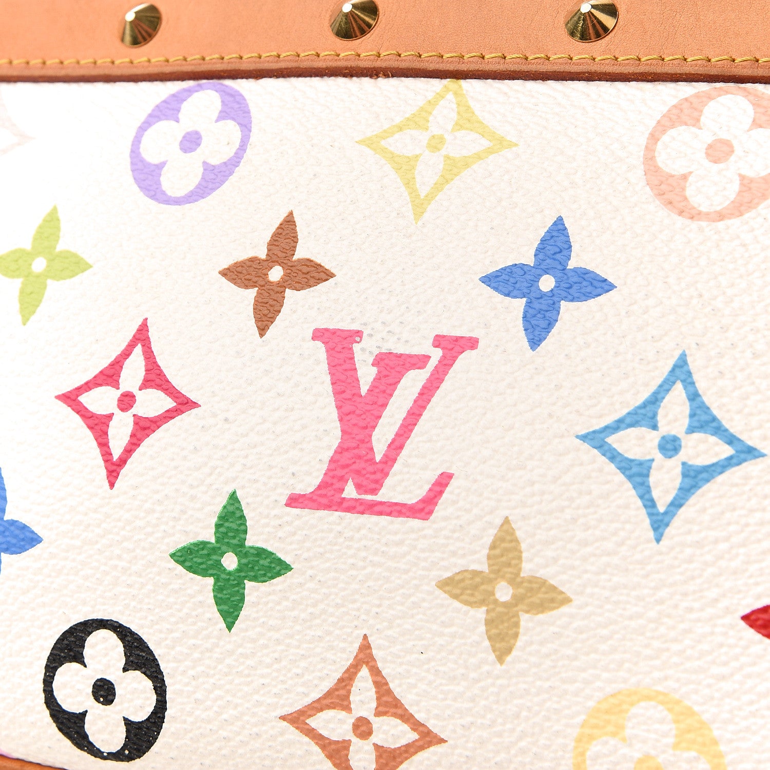 Louis Vuitton Monogram Multicolor Pochette Accessories White 10 of 11