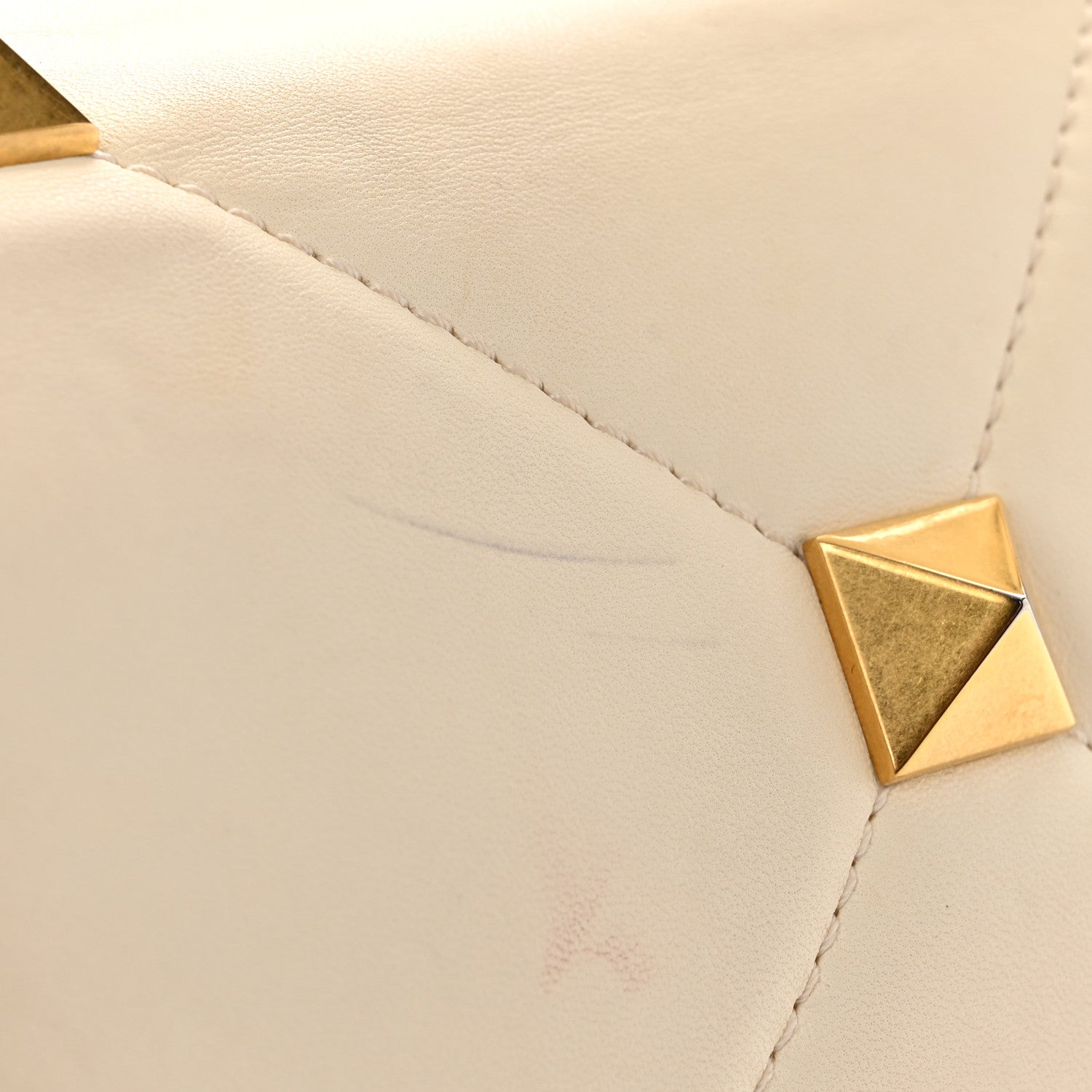 Valentino Garavani Nappa Large Roman Stud Shoulder Bag Ivory 11 of 12