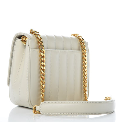 Saint Laurent SAINT LAUREN Lambskin Matelasse Small Vicky Chain Bag White 3 of 11