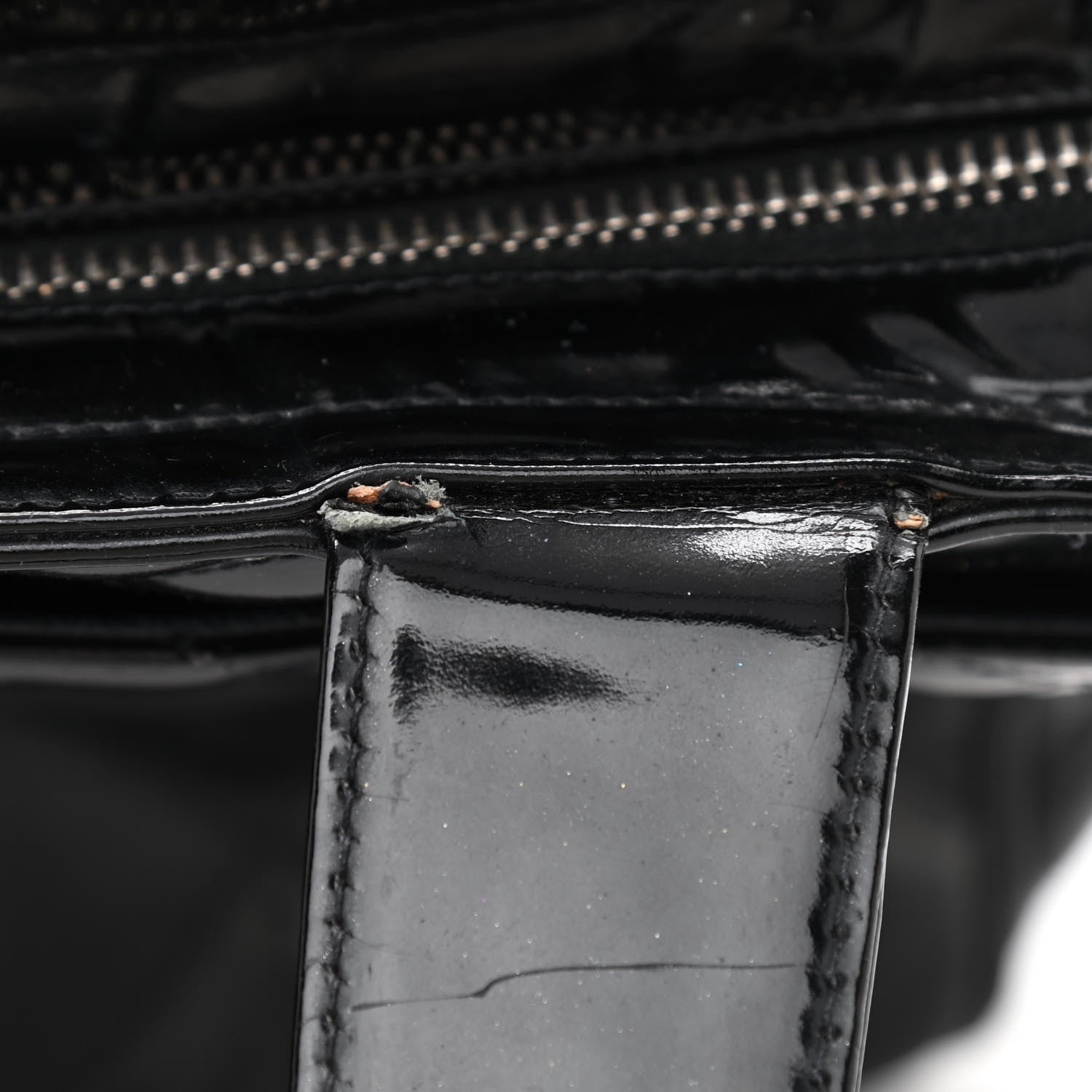 Chanel Patent Quilted Shoulder Bag Black 15 of 16