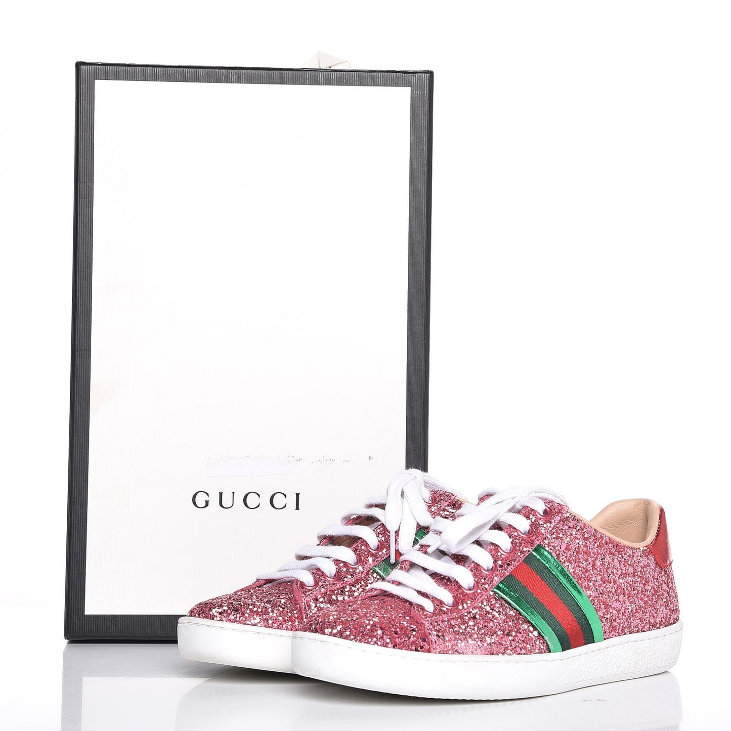 Glitter Web Ace Sneakers 36 Pink