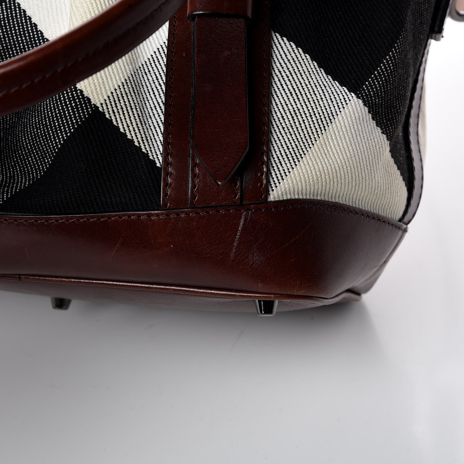 Burberry Canvas Mega Check Lowry Brown 21 of 26