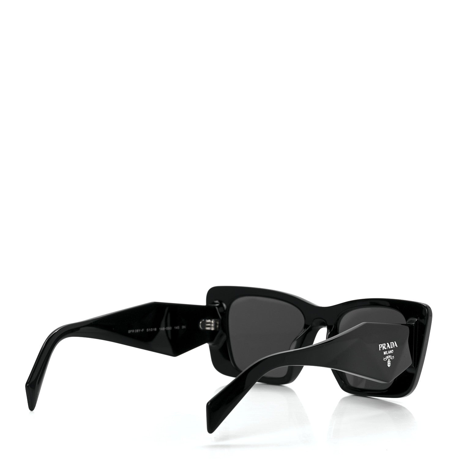 Prada Acetate Symbole Sunglasses SPR 08Y Black 4 of 7