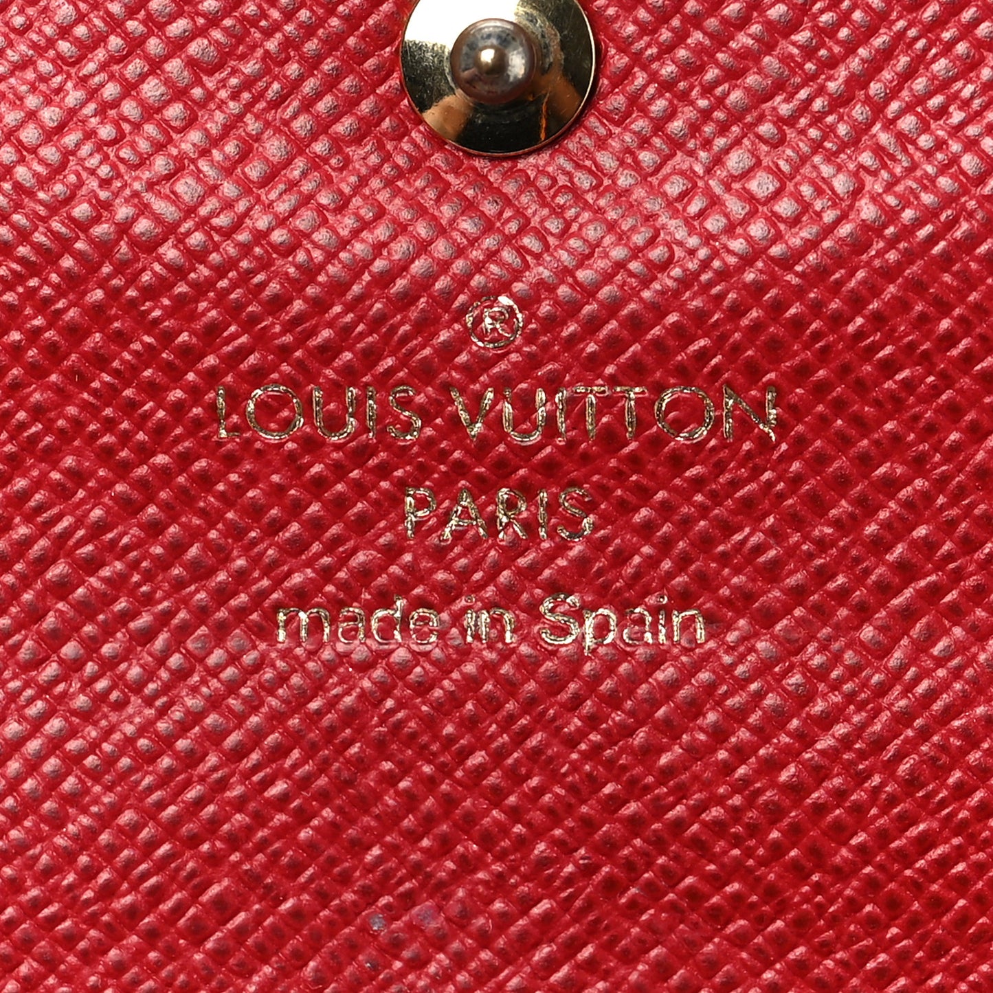 Damier Ebene Caissa Wallet Cherry