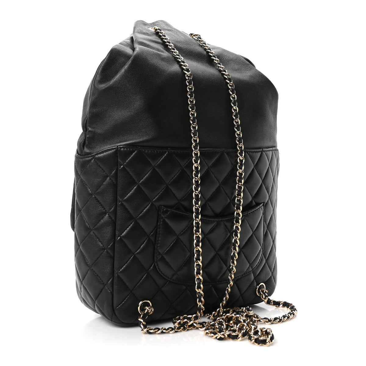 Chanel Lambskin Quilted Large in Seoul Backpack Black 2 of 9