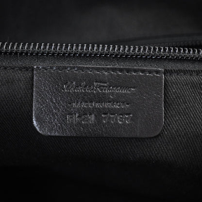 FASHIONPHILE SALVATOREFERRAGAMOLeatherGancioToteBlack 6 of 8