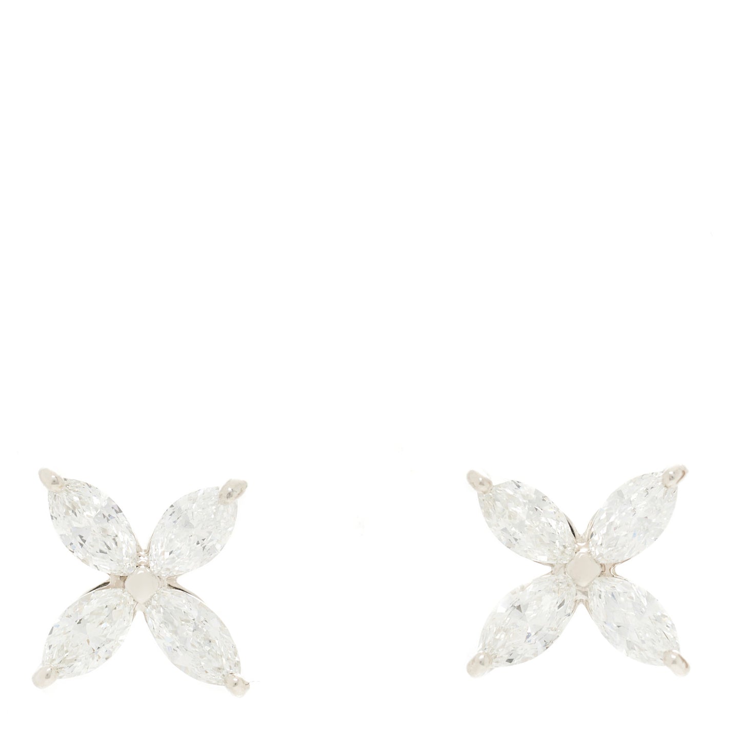 Platinum Diamond Large Victoria Earrings