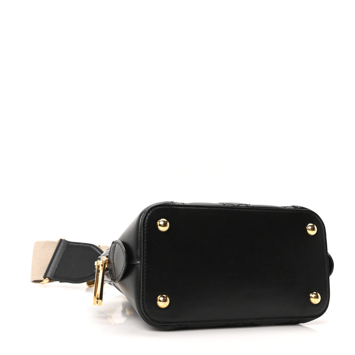 Gucci Calfskin GG Matelasse Mini Top Handle Bag Black 4 of 10
