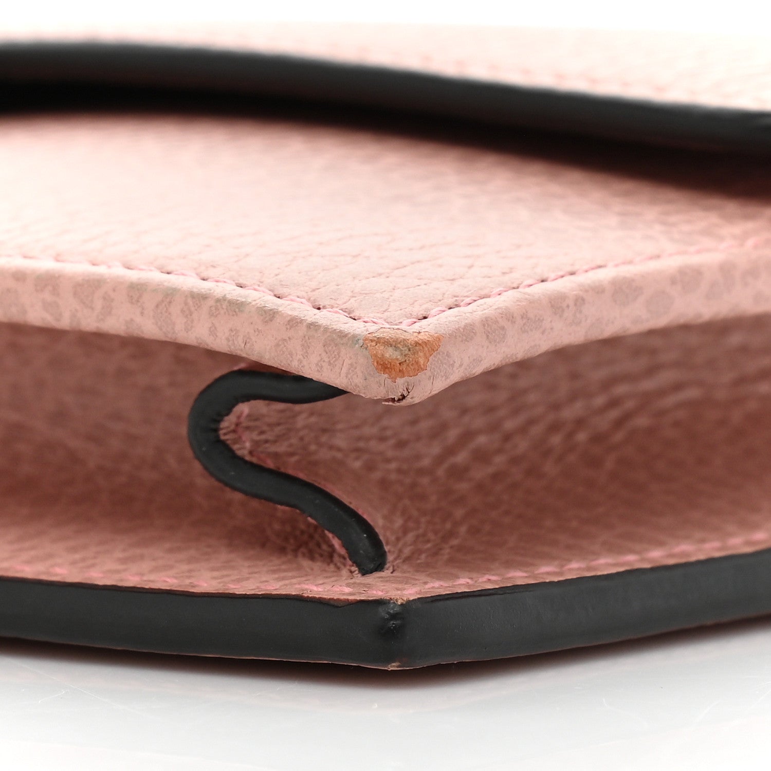 Gucci Dollar Calfskin Interlocking G Chain Wallet Soft Pink 8 of 12