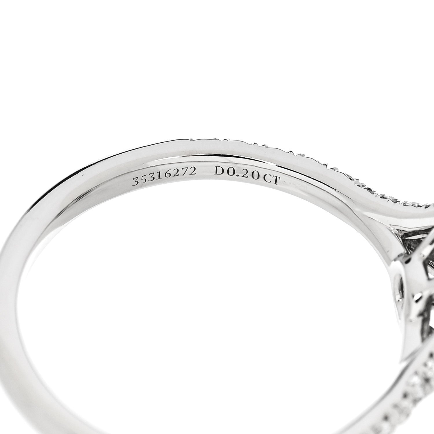 Tiffany Platinum Diamond .15ct Soleste Cushion Cut Double Halo Engagement Ring 52 6 6 of 7