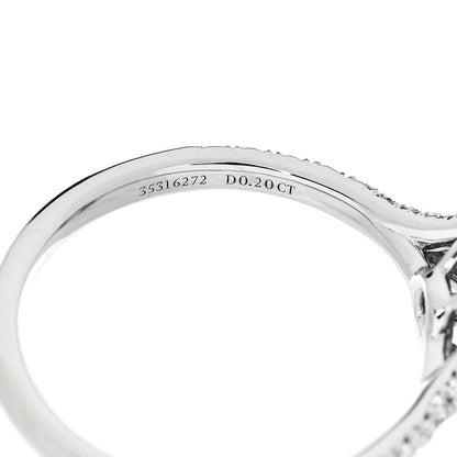 Tiffany Platinum Diamond .15ct Soleste Cushion Cut Double Halo Engagement Ring 52 6 6 of 7