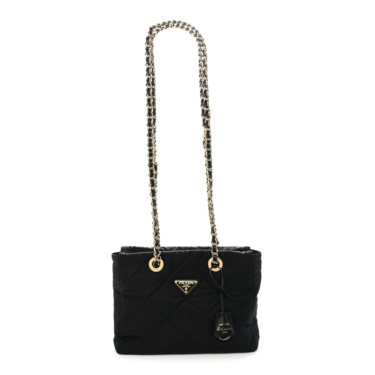 Prada Re-Nylon Saffiano Stitched Re-Edition 1995 Shoulder Bag Black 1 of 10