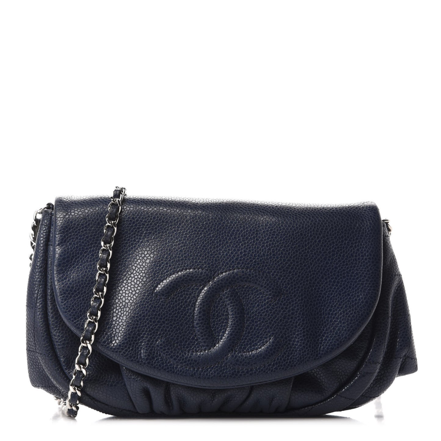 Caviar Half Moon Wallet On Chain WOC Navy