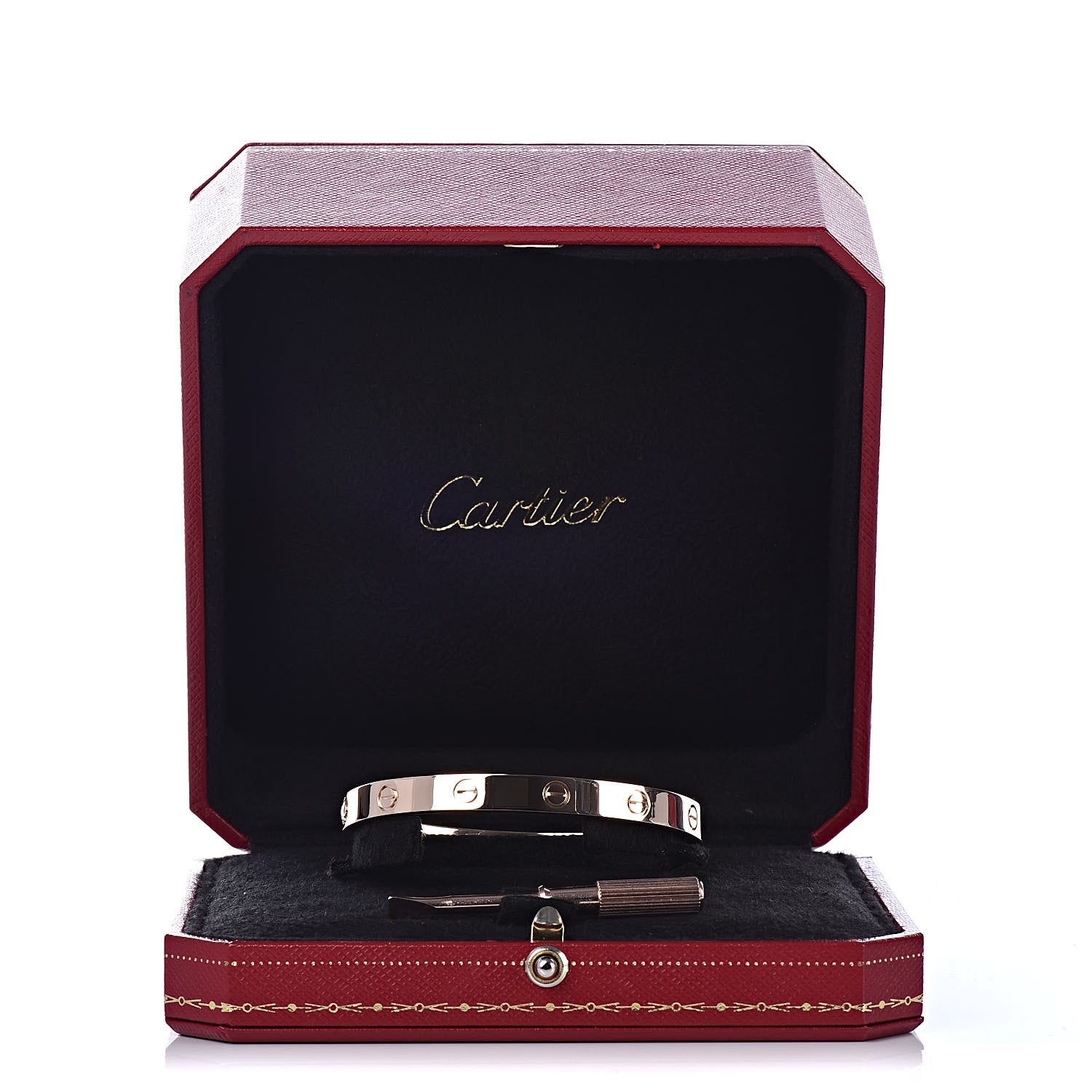 Cartier 18K Pink Gold LOVE Bracelet 17 7 of 7