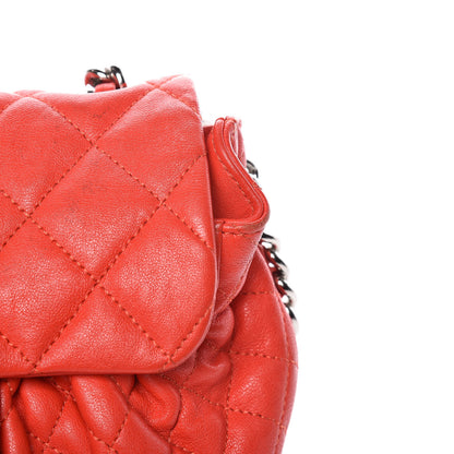 Chanel Washed Lambskin Mini Chain Around Messenger Red 13 of 17