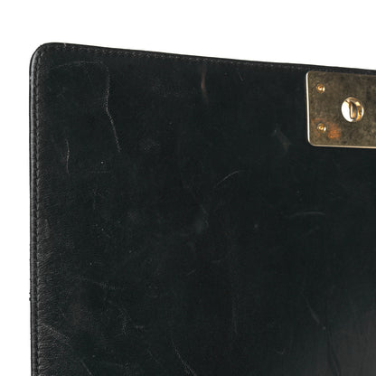 Chanel Lambskin Quilted Large Boy Flap Black 14 of 19