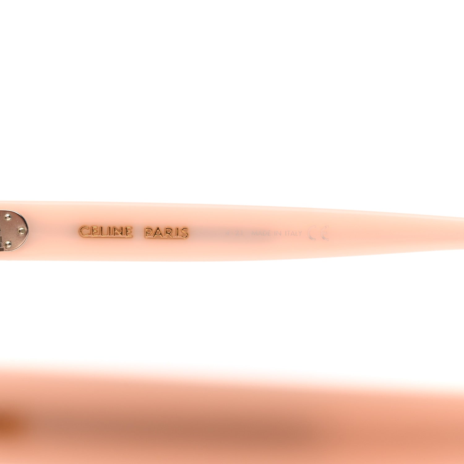 Celine Acetate Cat Eye Sunglasses CL401931 Milky Pastel Rose Brown 6 of 8