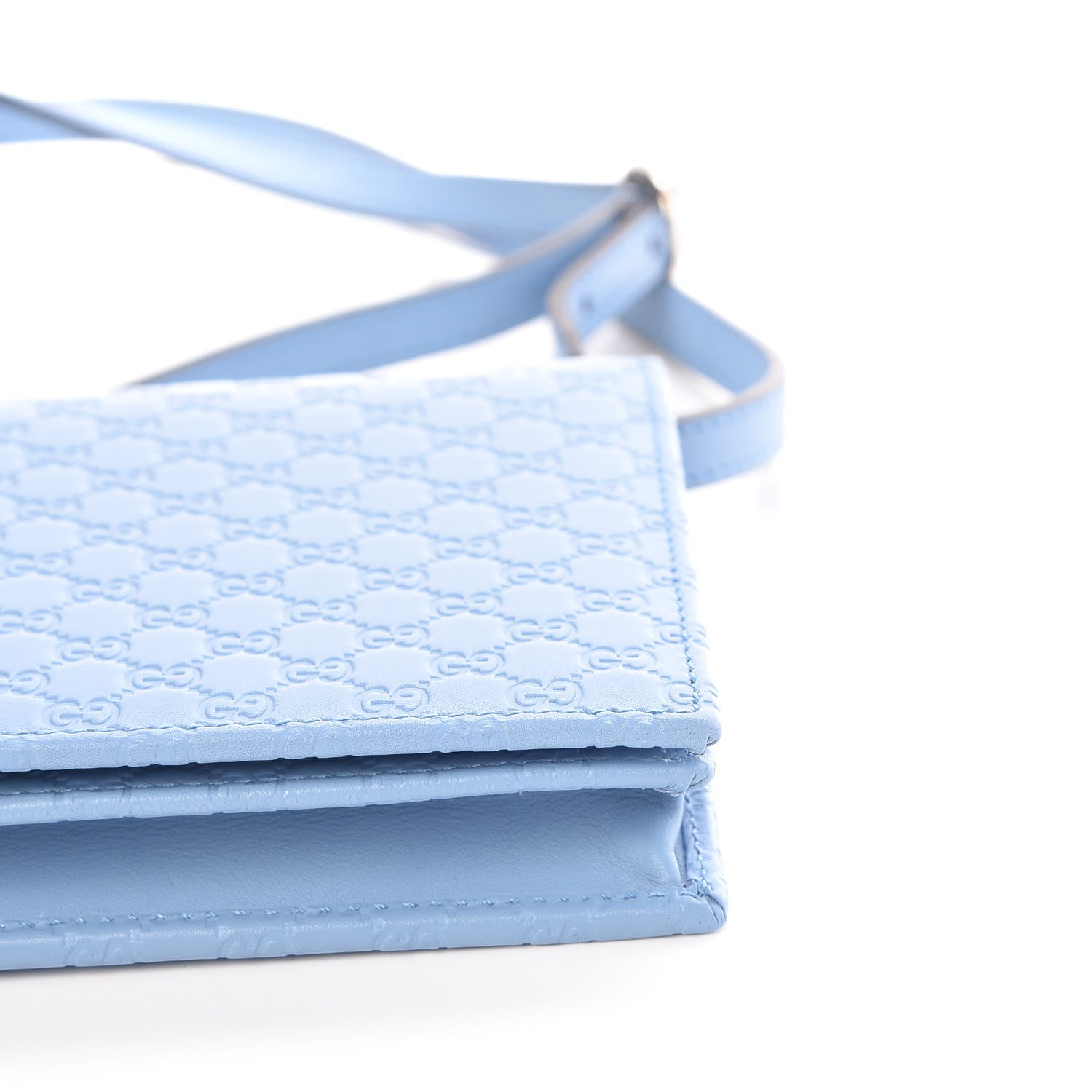 Gucci Microguccissima Crossbody Wallet Mineral Blue 7 of 11