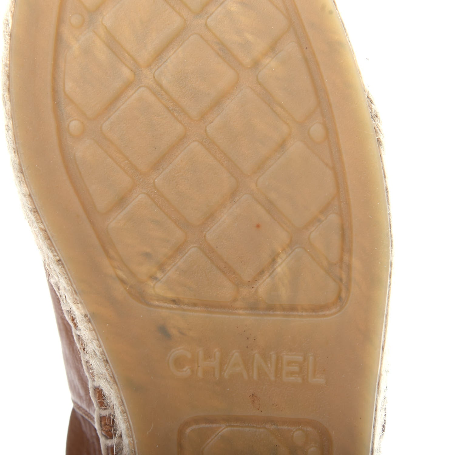Chanel Lambskin CC Espadrilles 38 Light Brown 12 of 13