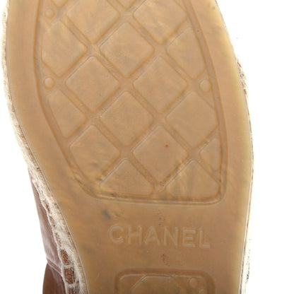 Chanel Lambskin CC Espadrilles 38 Light Brown 12 of 13