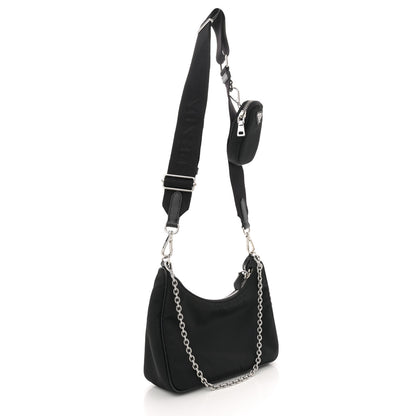 Prada Nylon Re-Edition 2005 Shoulder Bag Black 3 of 11
