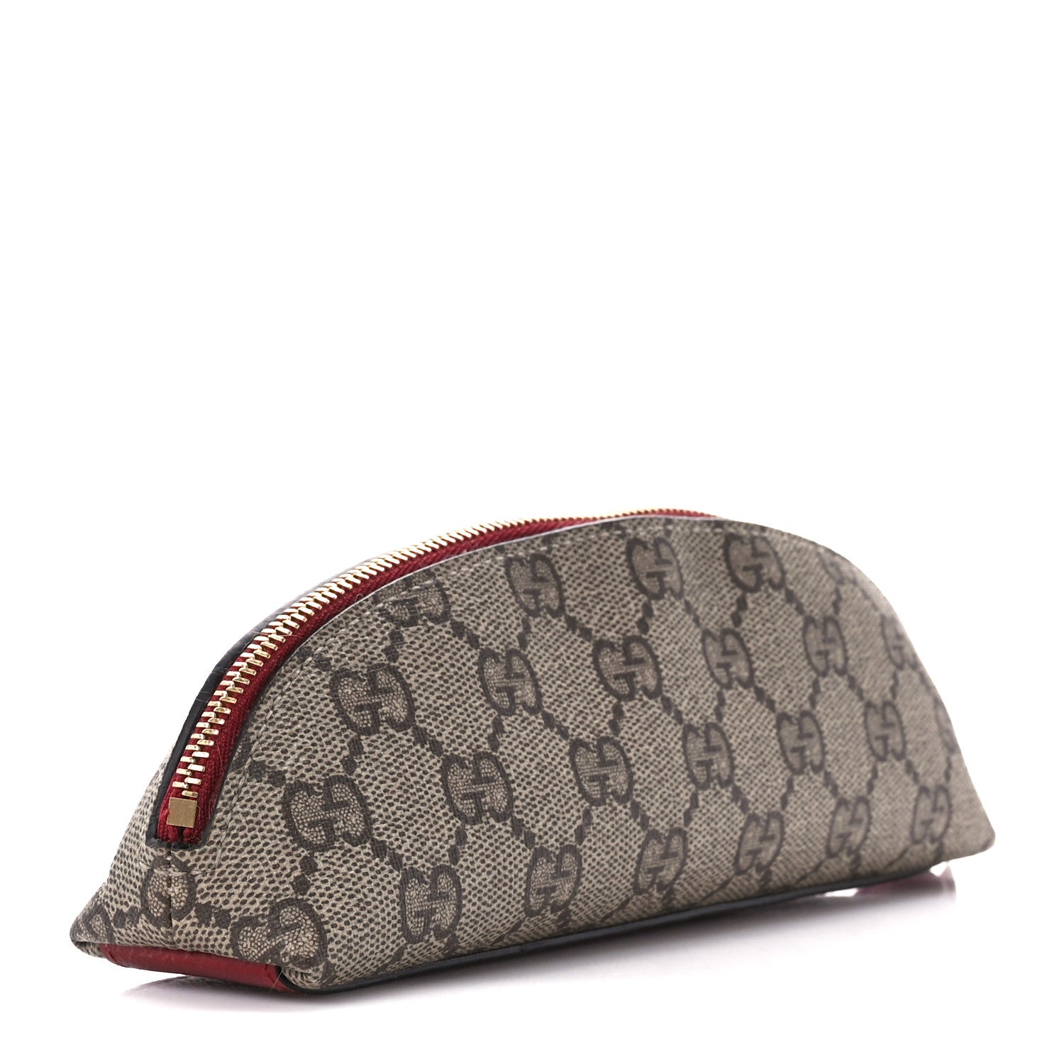 Gucci GG Supreme Monogram Cat Pencil Case Beige Ebony 3 of 10