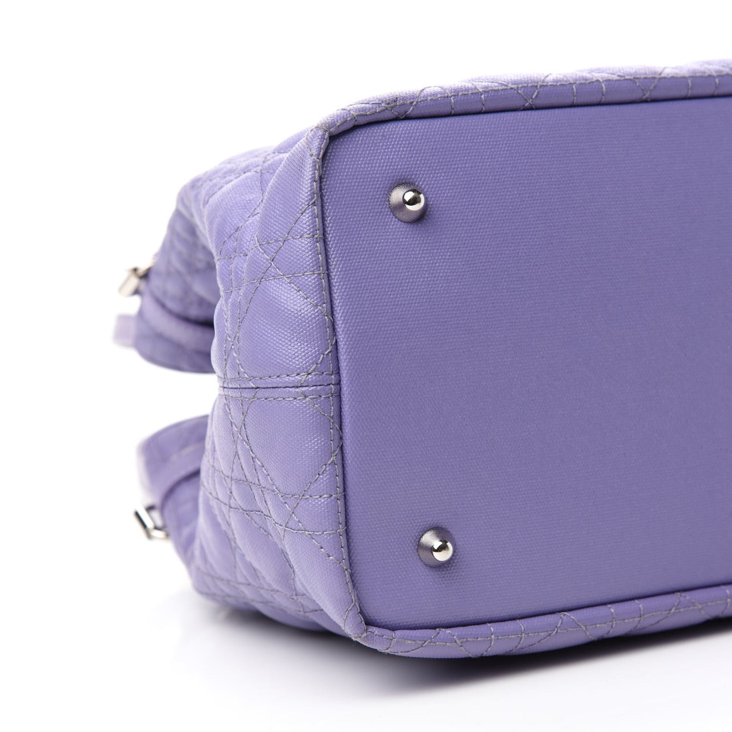 Coated Canvas Cannage Medium Panarea Tote Lilac