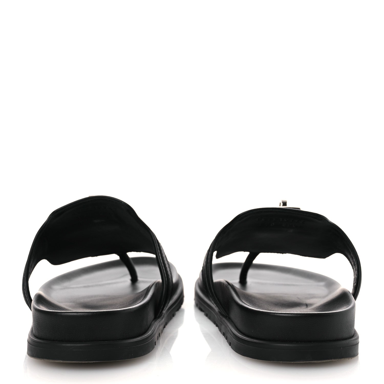 Hermes Calfskin Womens Empire Sandals 39 Black 6 of 14