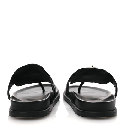 Hermes Calfskin Womens Empire Sandals 39 Black 6 of 14
