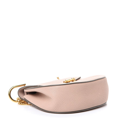 Chloe Grained Lambskin Mini Drew Shoulder Bag Cement Pink 3 of 14