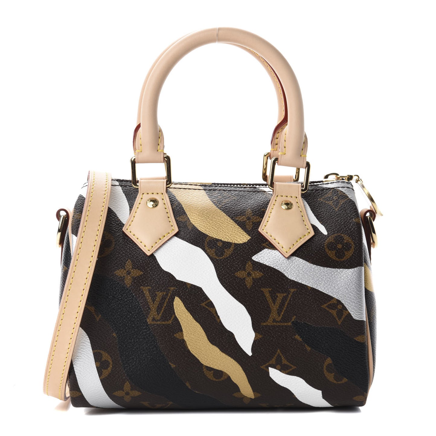 X LOL Monogram Speedy BB Gold Silver