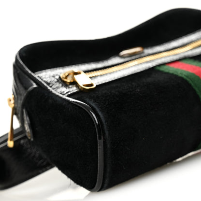 Gucci Suede Small Ophidia Belt Bag 85 34 Black 9 of 10
