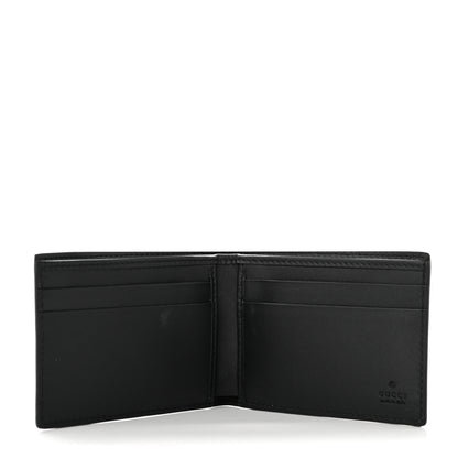 Gucci Calfskin Square G Space Print Bi-Fold Wallet Black 4 of 6