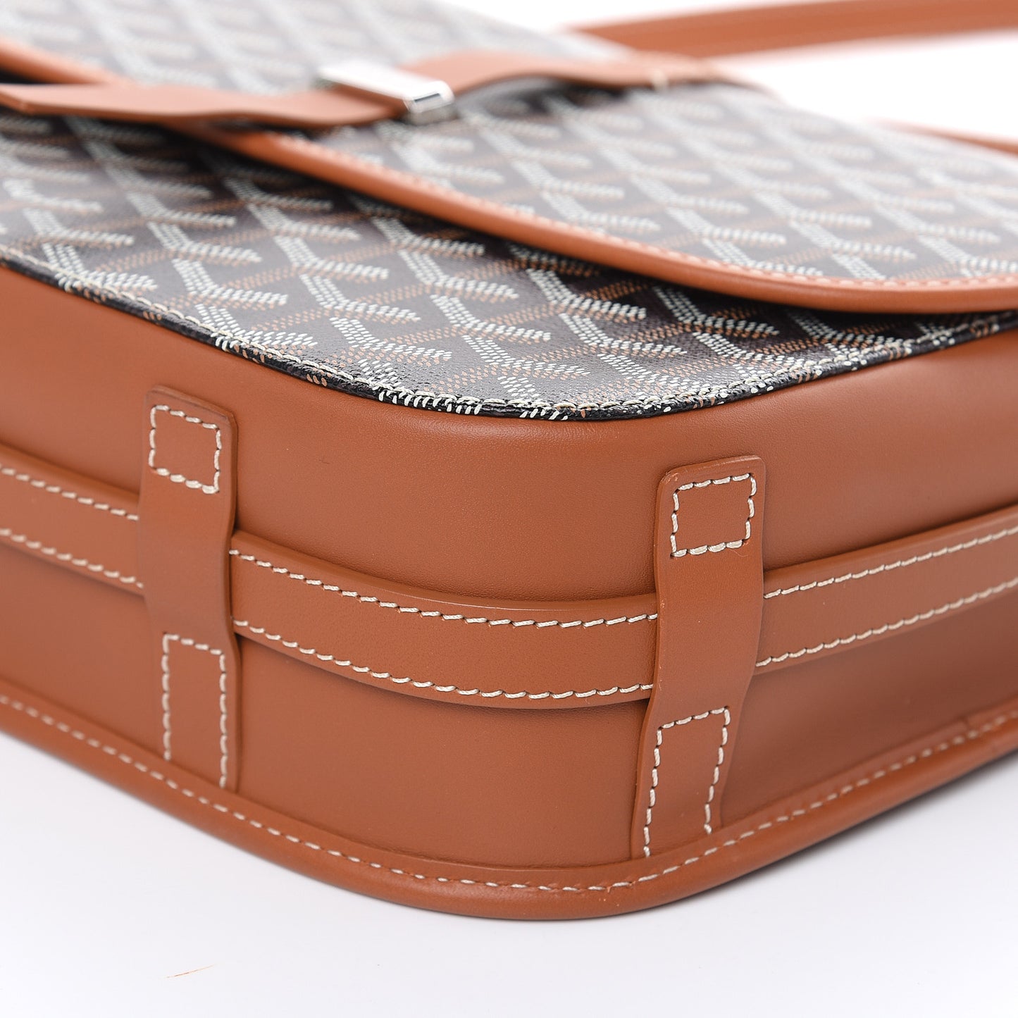 Goyardine Belvedere II MM Messenger Bag Black Gold