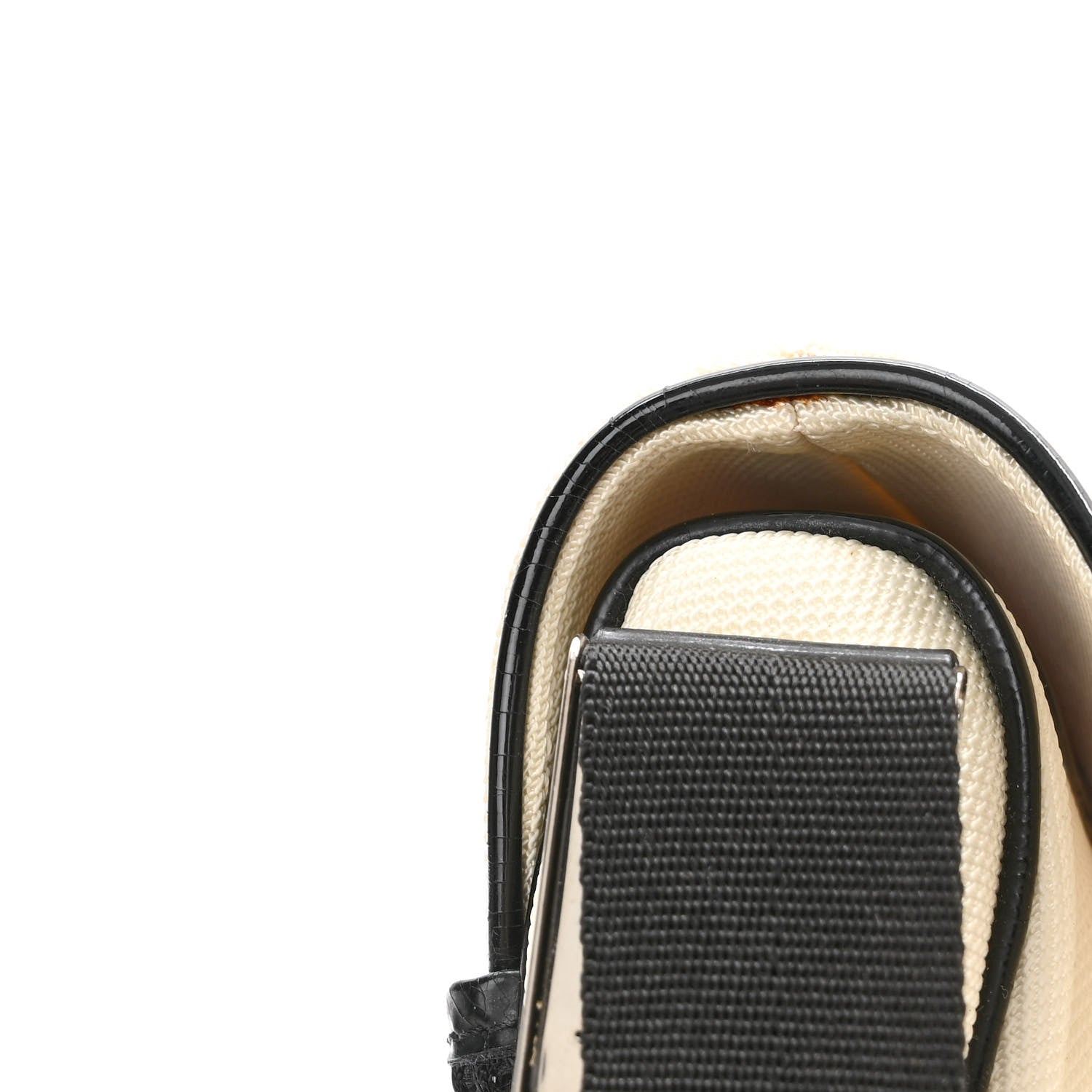 Christian Dior Canvas Mesh Sport Saddle Bag White Black 12 of 13