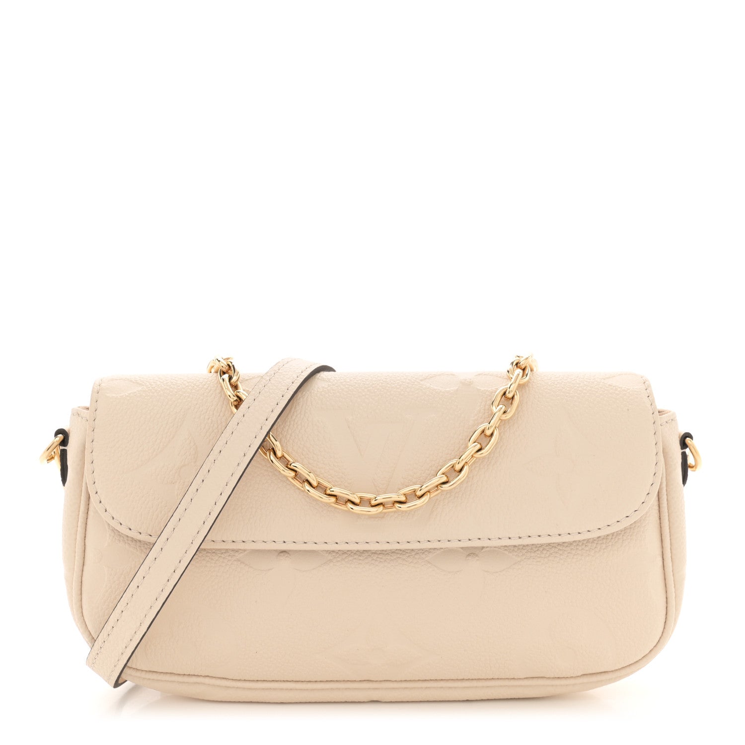 Louis Vuitton Empreinte Monogram Giant Ivy Wallet On Chain Cream 1 of 11