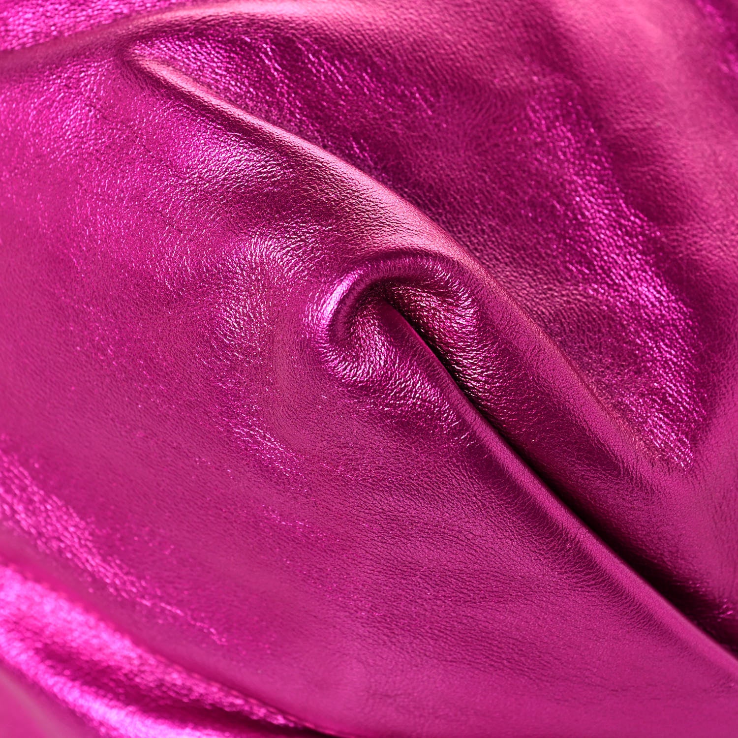 Saint Laurent Lambskin Teddy Drawstring Bag Fuchsia 9 of 11