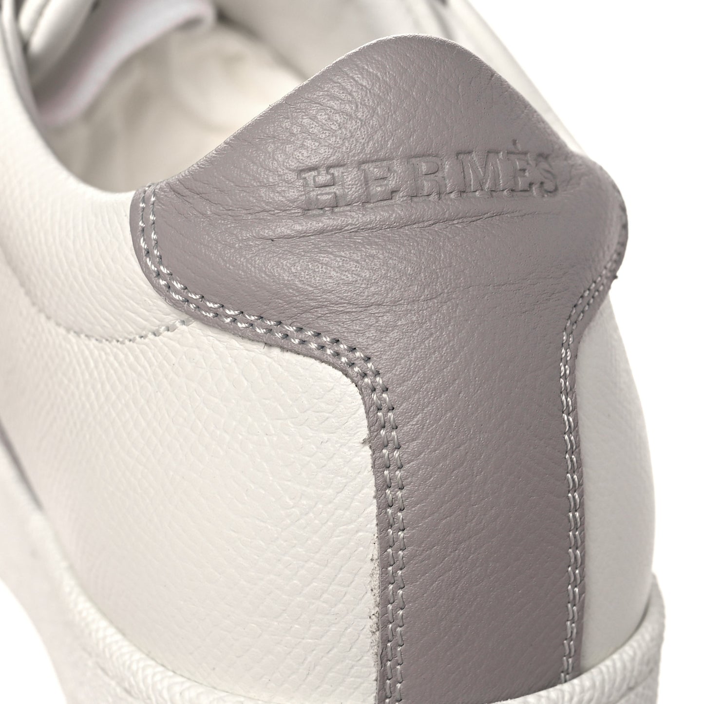 Epsom Suede Boomerang Sneakers 36.5 White Gris