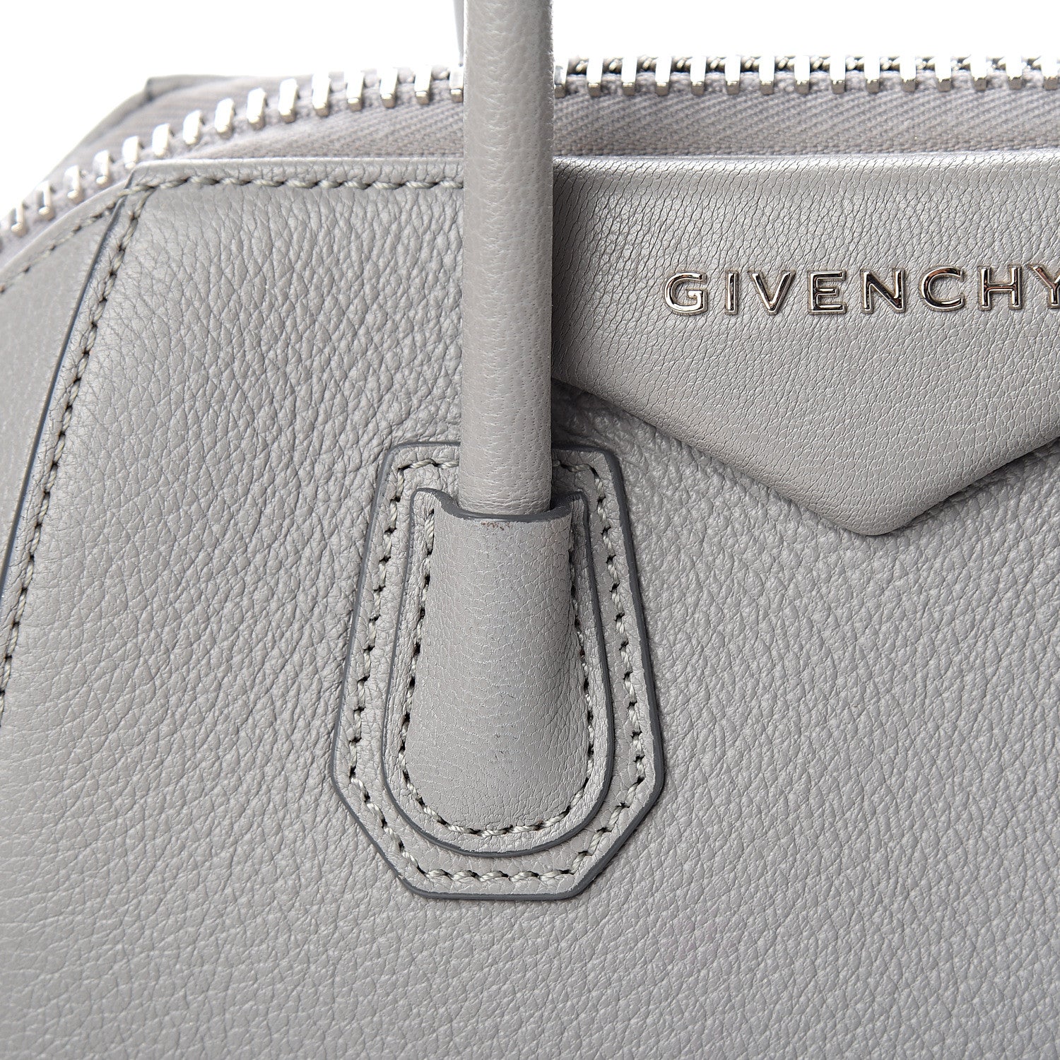 Givenchy Sugar Goatskin Mini Antigona Pearl Grey 9 of 16