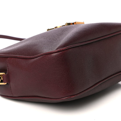 Saint Laurent Lambskin Monogram Lou Camera Bag Burgundy 8 of 11