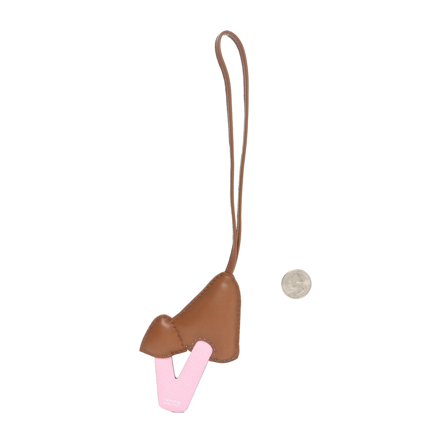 Lambskin Epsom Suede Petit H Mushroom Charm Kraft Mauve Sylvestre Bleu Pinede