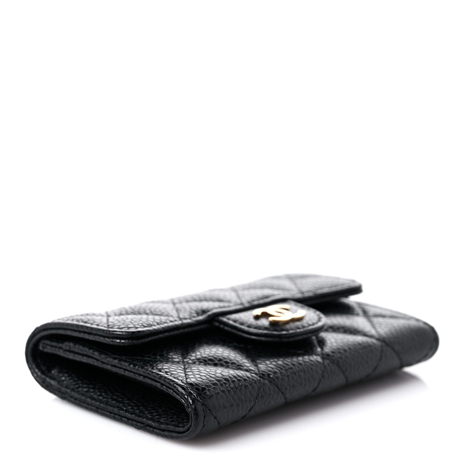 Chanel Caviar Quilted Flap Card Holder Black 4 of 9