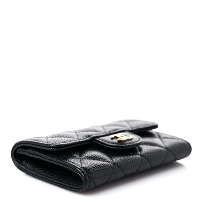 Chanel Caviar Quilted Flap Card Holder Black 4 of 9