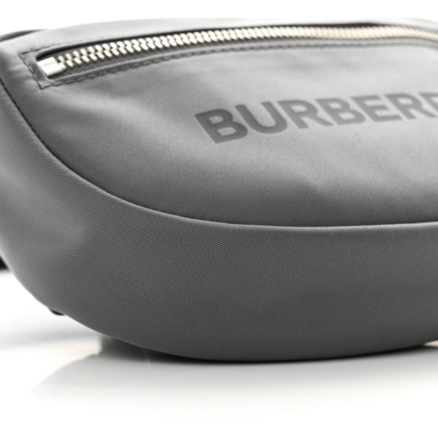 Burberry Econyl Logo Print Small Cannon Bum Bag Charcoal Grey 8 of 9