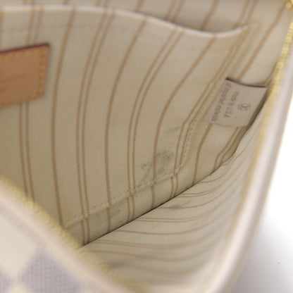 Louis Vuitton Damier Azur Neverfull MM GM Pochette 6 of 13