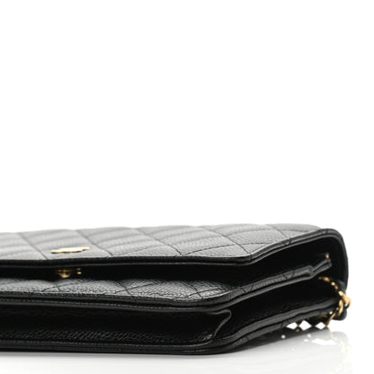 Chanel Caviar Quilted Wallet On Chain WOC Black 11 of 11