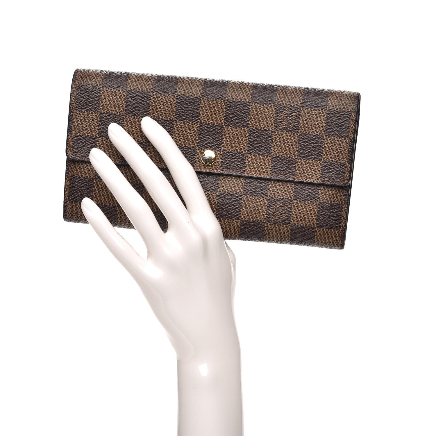 Louis Vuitton Damier Ebene Sarah Wallet 2 of 13