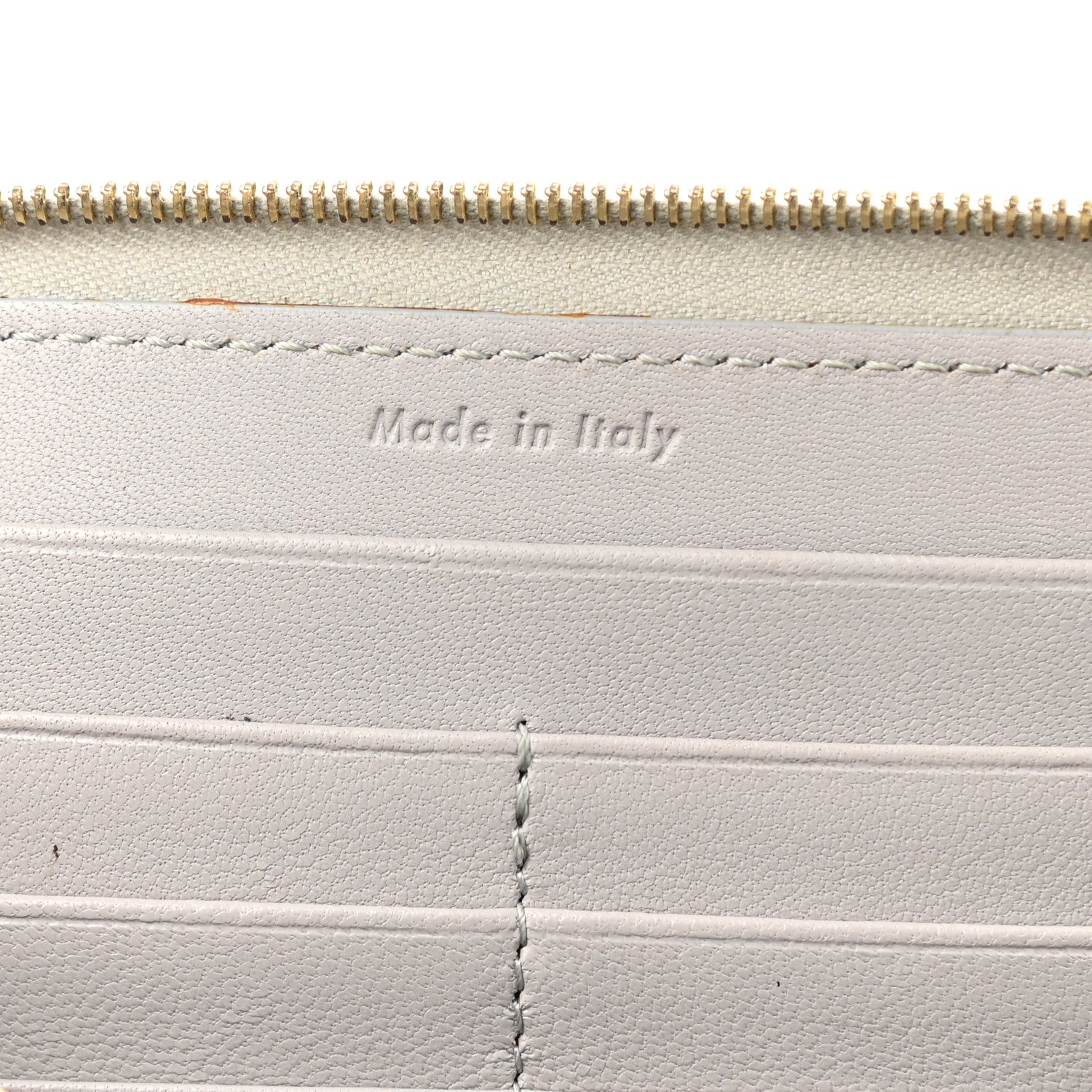 Celine Lambskin Large Zip Around Multifunction Wallet Grey 6 of 10