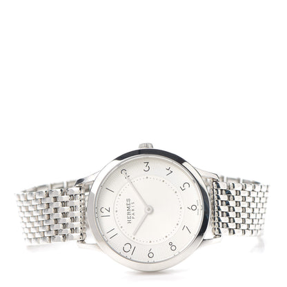 Hermes Stainless Steel 32mm Slim d'Quartz Watch Silver 2 of 5