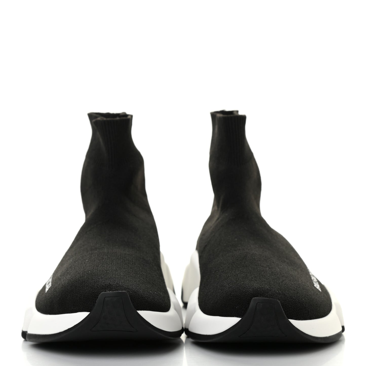 Neoprene Knit Womens Speed Sneakers 36 Black White